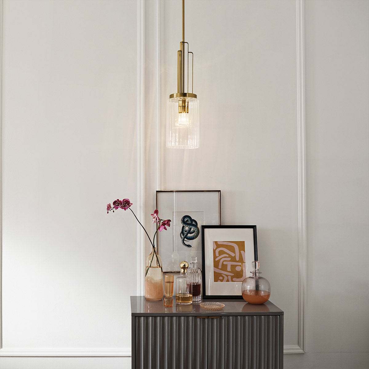 Kimrose 1 Light Mini Pendant - Brass