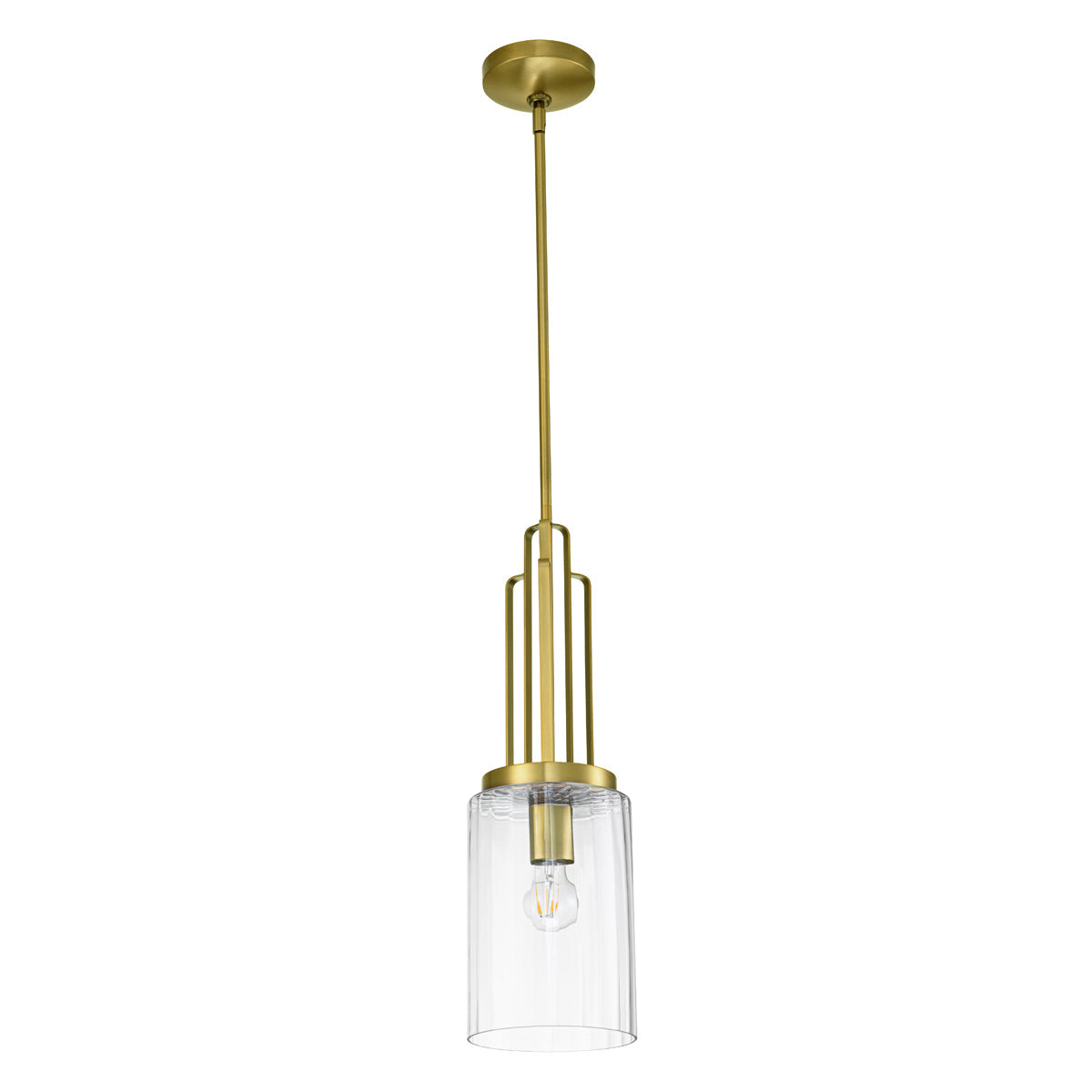 Kimrose 1 Light Mini Pendant - Brass