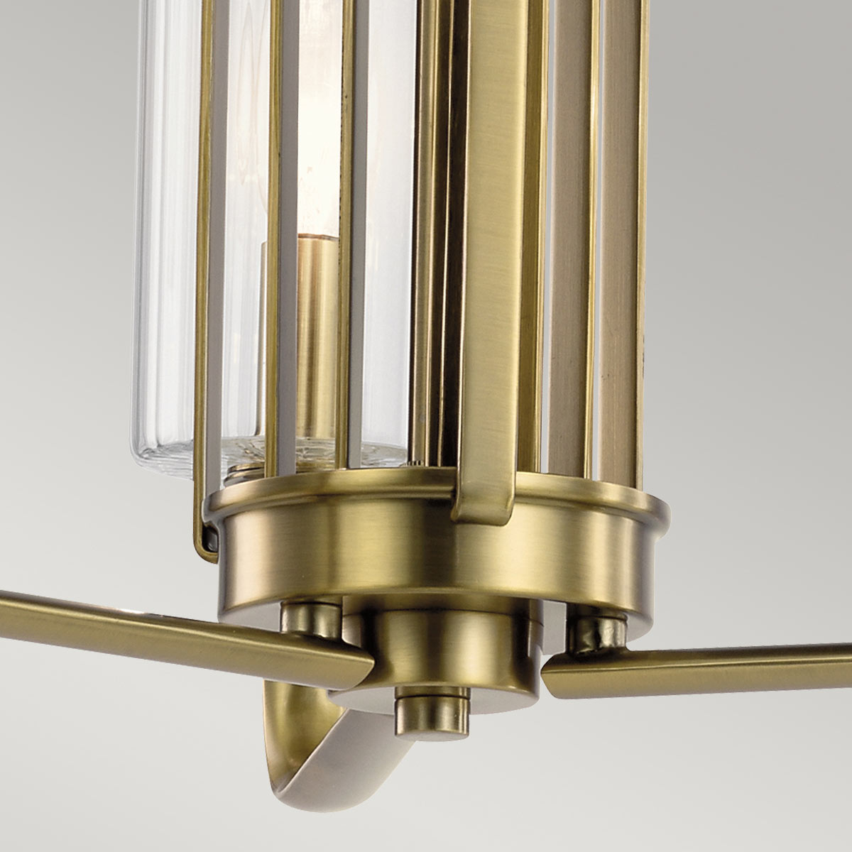 Kimrose 3 Light Chandelier  - Brass