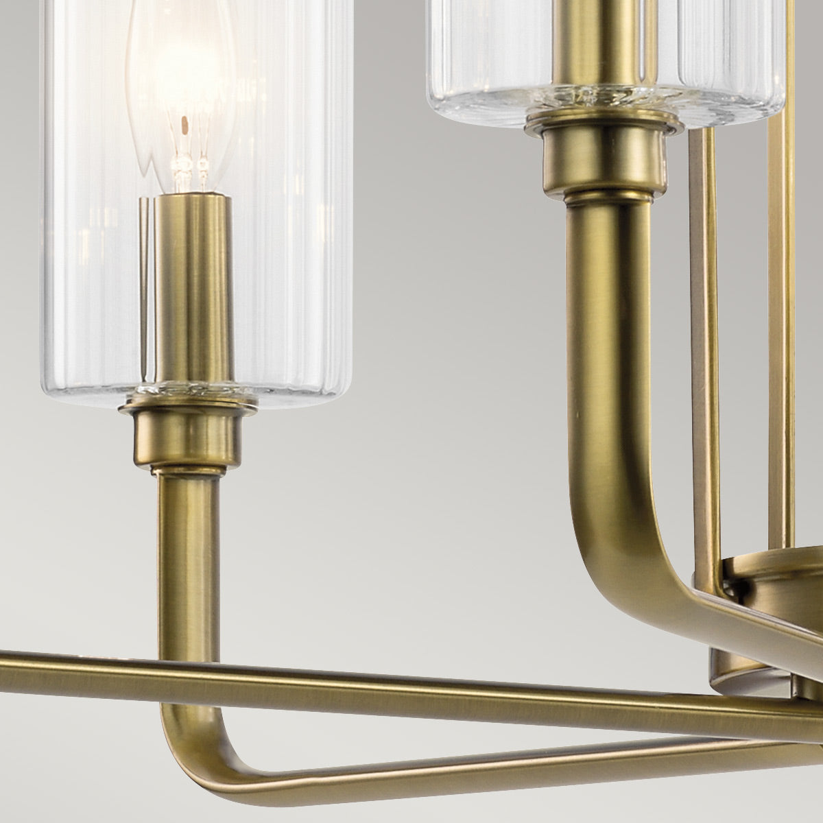 Kimrose 6 Light Chandelier - Brass