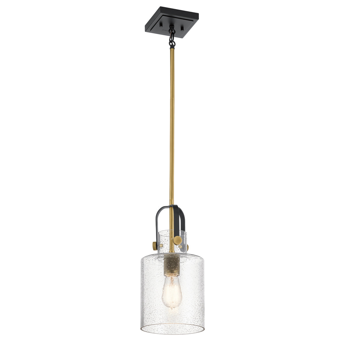 Kitner 1 Light Pendant - Brass
