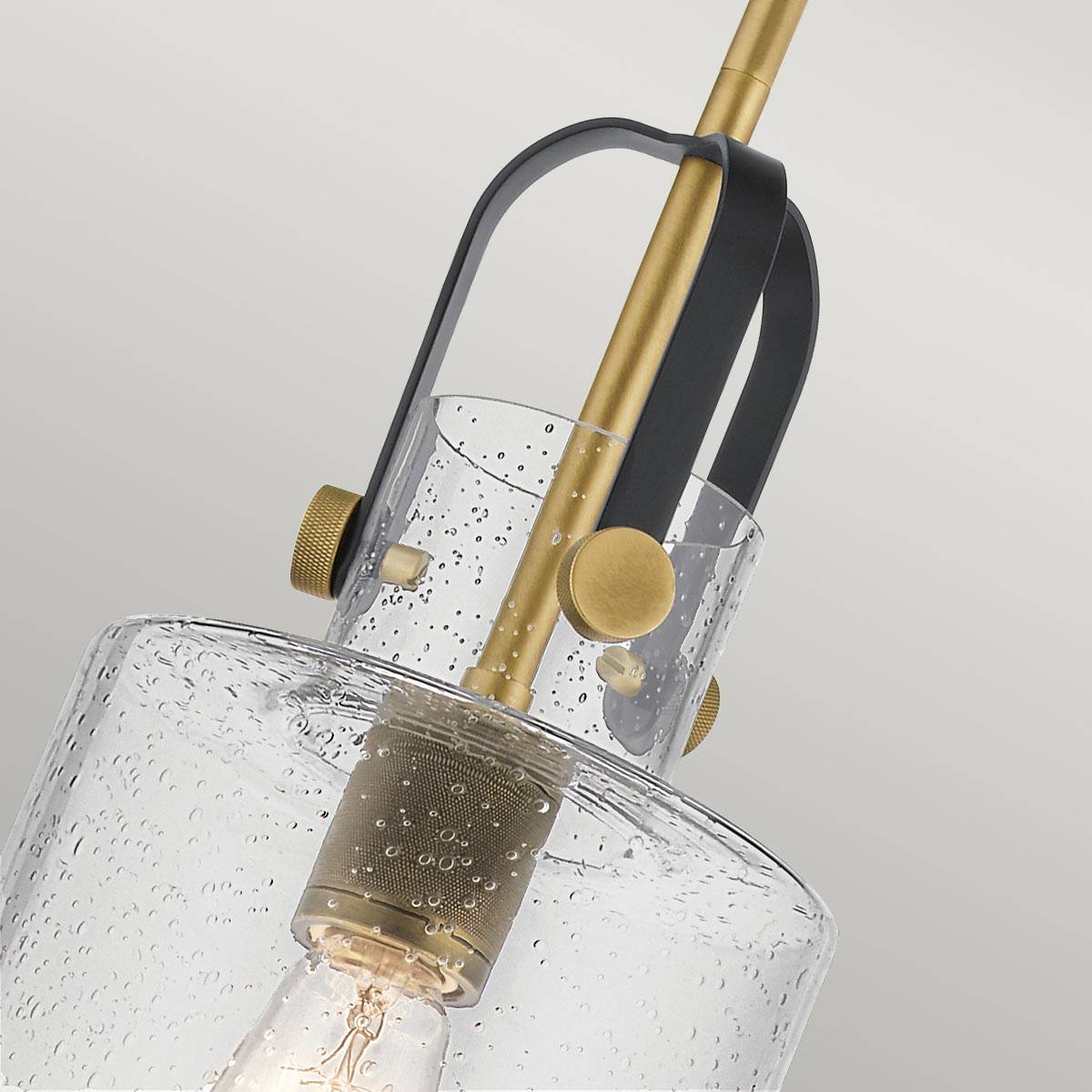 Kitner 1 Light Pendant - Brass