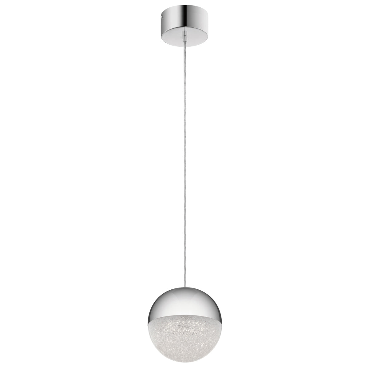 Moonlit LED Mini Pendant  - Chrome