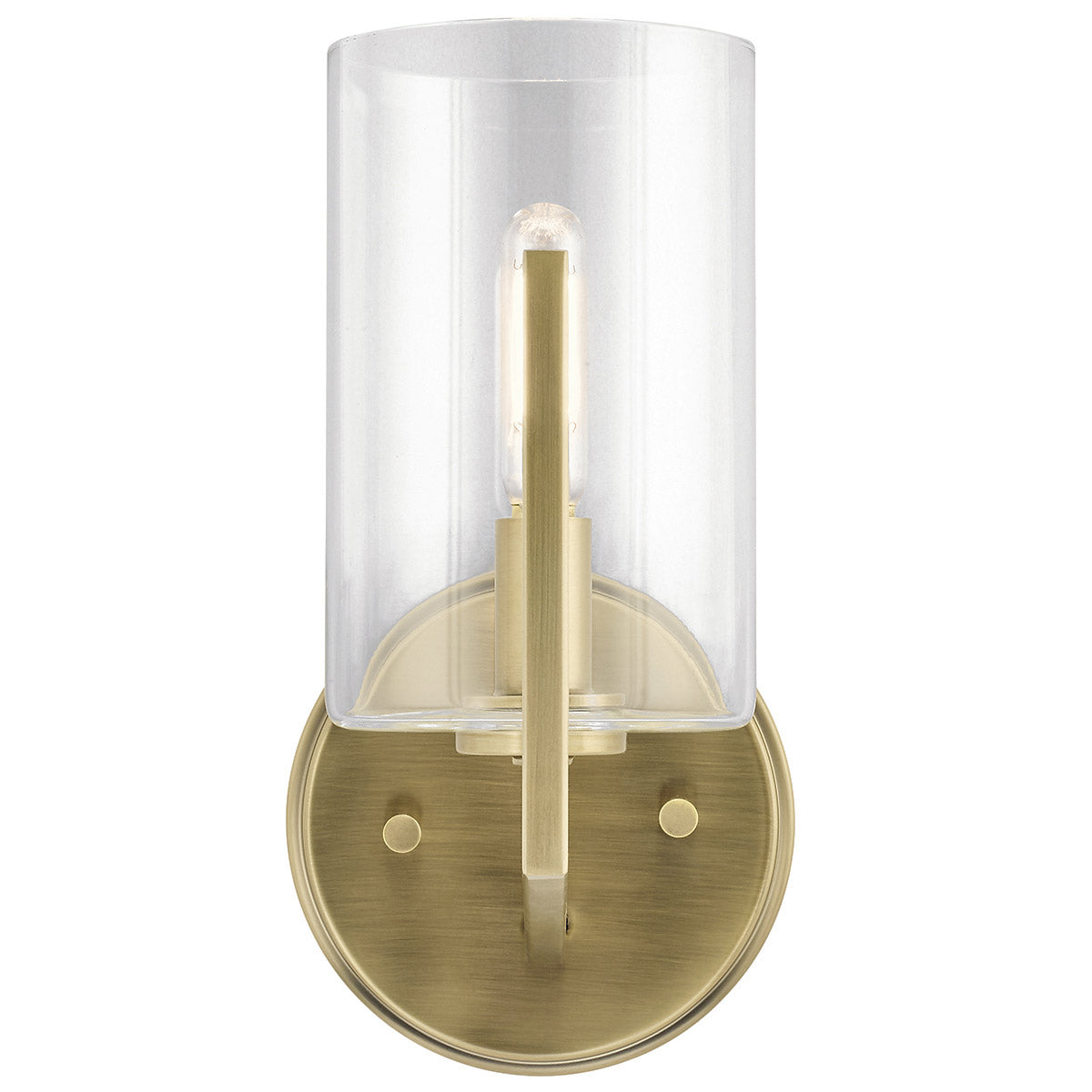 Nye 1 Light Wall Light - Brass