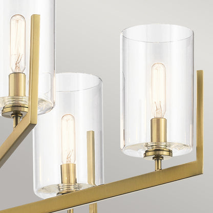 Nye 6 Light Chandelier - Brass