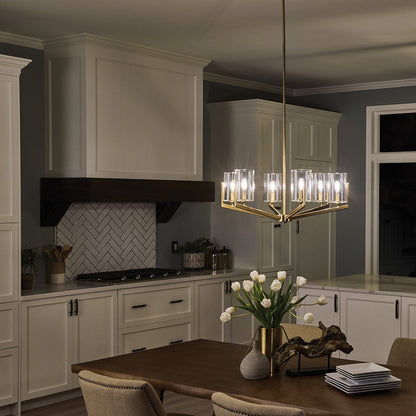 Nye 6 Light Chandelier - Brass