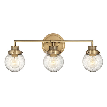 Poppy 3 Light Wall Light - Brass