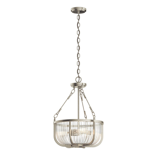 Roux 3 Semi Flush Light Pendant - Nickel