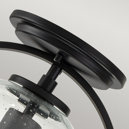 Somerset 1 Light Flush - Black