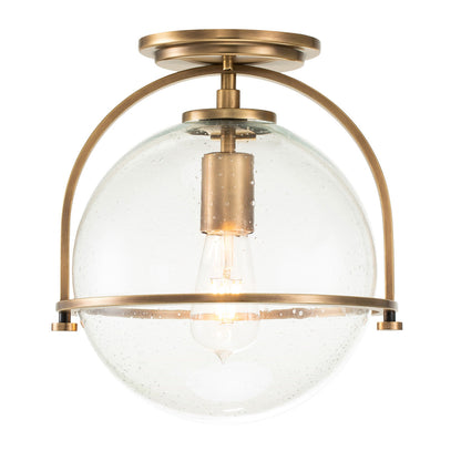 Somerset 1 Light Flush - Brass