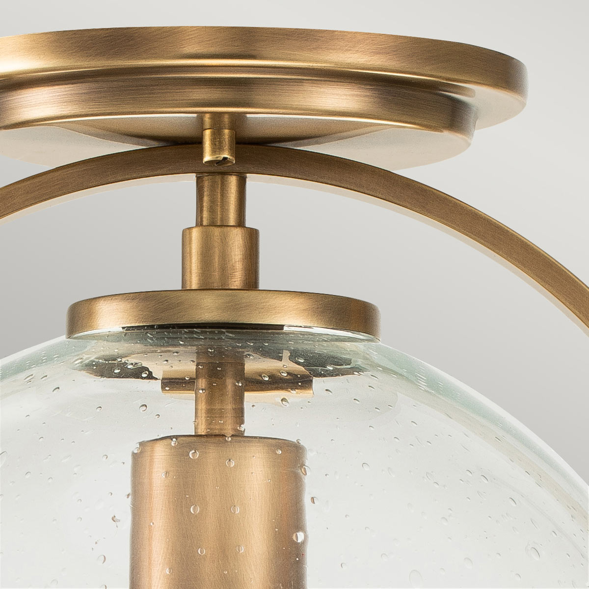 Somerset 1 Light Flush - Brass