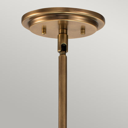 Somerset 1 Light Medium Pendant - Brass