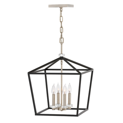 Stinson 4 Light Large Pendant/ Semi-Flush - Black