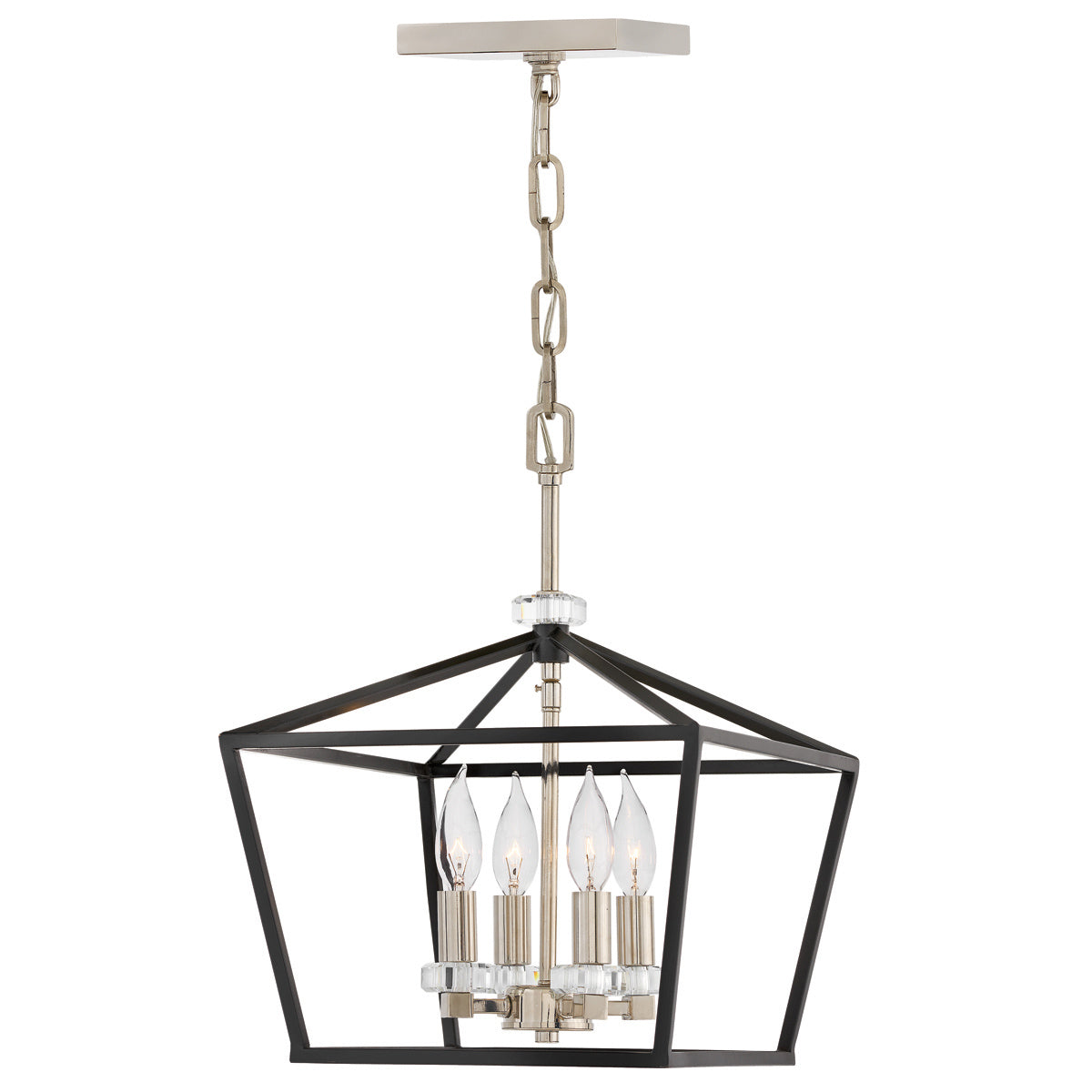 Stinson 4 Light Medium Pendant/ Semi-Flush - Nickel