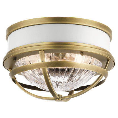 Tollis 2 Light Flush - Brass