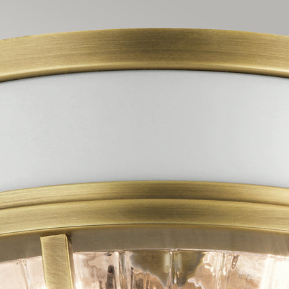 Tollis 2 Light Flush - Brass