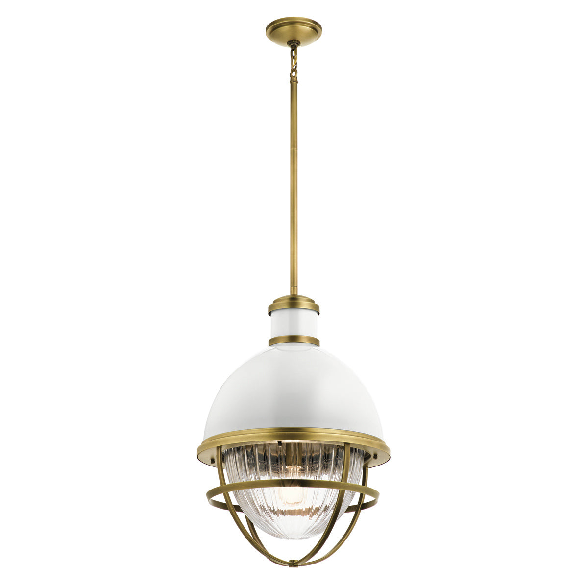 Tollis 1 Light Pendant - Brass