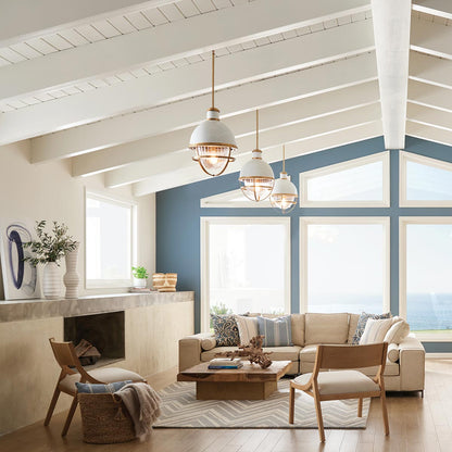 Tollis 1 Light Pendant - Brass