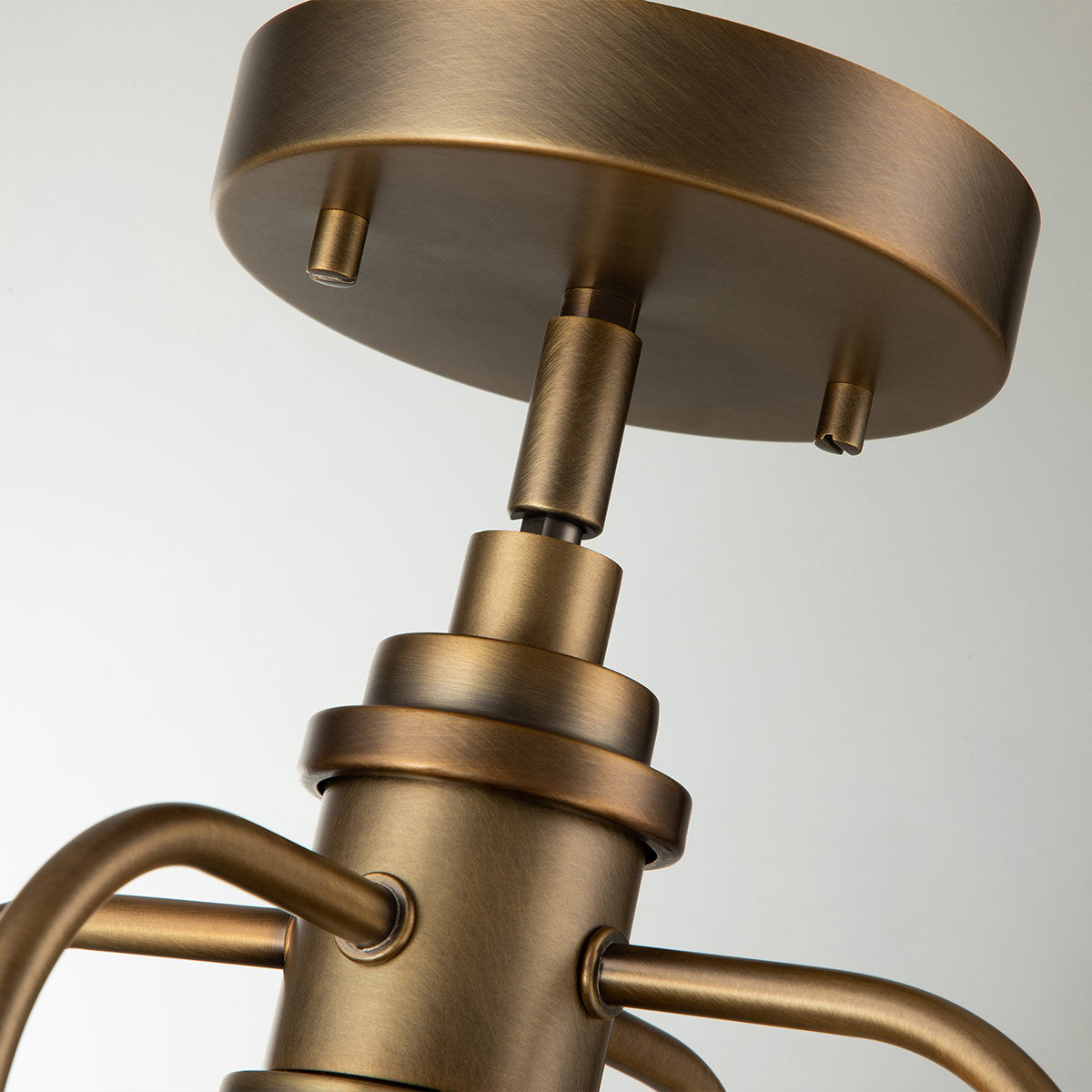 Triocent 1 Light Pendant/ Semi-Flush - Brass