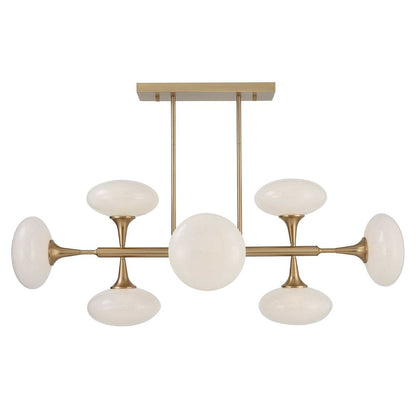 Black Label Vienna 8 Light Pendant Light - Brass