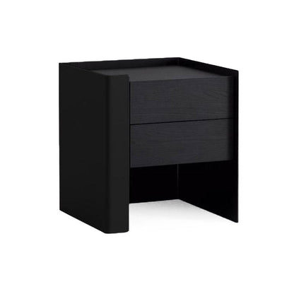 Tunica Pair of Bedside Tables - Black Oak
