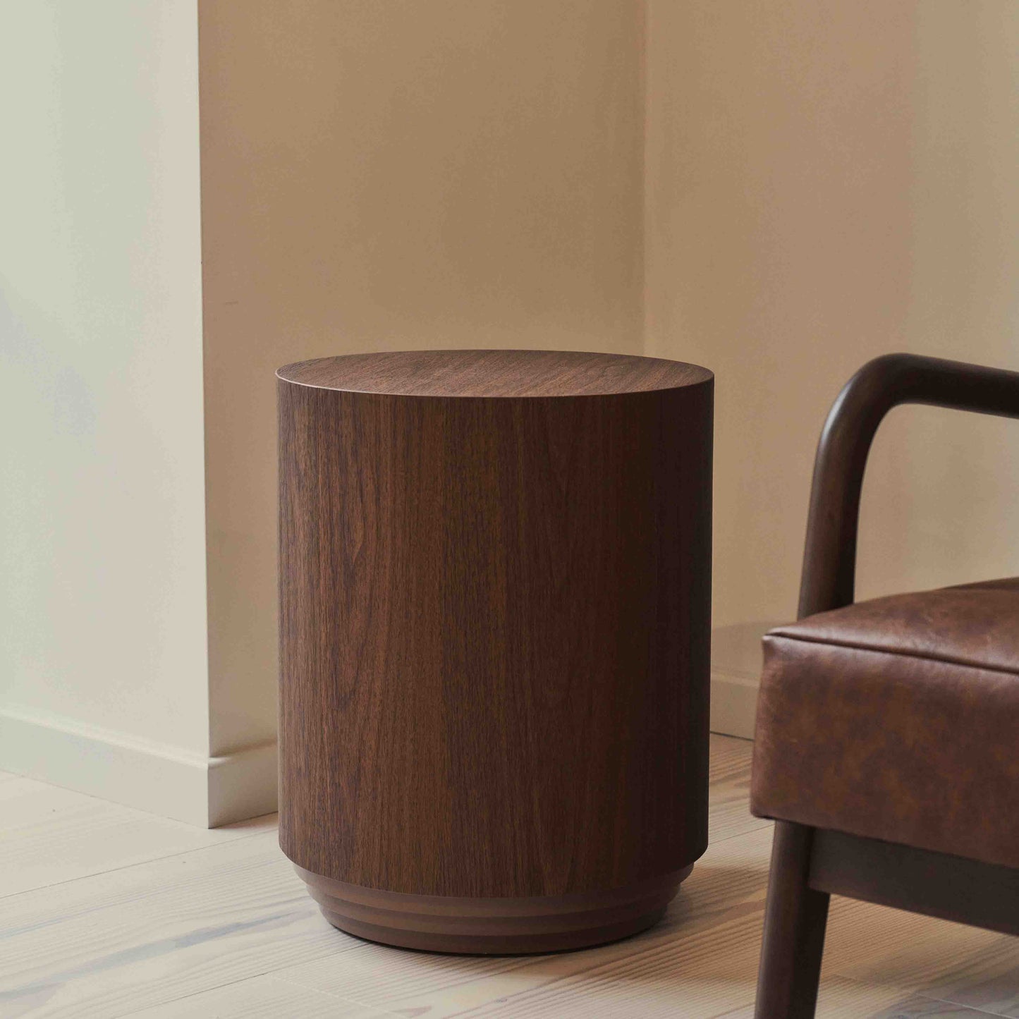 Luciana - Dark Wood Round Side Table